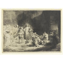 Print - Christ healing the sick, 'The hundred guilder print'