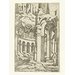 Print - Ruins with a seated draftsman; The little book of architecture ruins