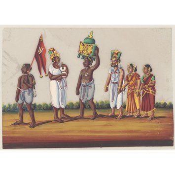 Painting - One of eight paintings of occupations and ceremonies.
