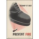 Stamp it out - Prevent Fire (Poster)