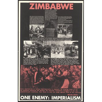 Poster - Zimbabwe. One Enemy: Imperialism Poster - Zimbabwe. One Enemy: Imperialism