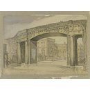 North Gate [by Thomas Harrison], Chester; Recording Britain (Watercolour)