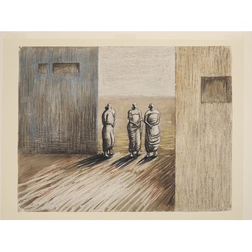 Henry Moore Style on Three Standing Figures   Moore  Henry Spencer   V A Search The