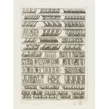 Print - Dessins de divers ornemens et moulures Print - Dessins de divers ornemens et moulures