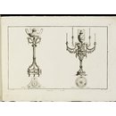 Cahier de Girandoles, Candelâbres et Lustres avec leurs plans; Oeuvres Diverses de Lalonde (Print)