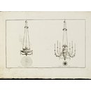 Cahier de Girandoles, Candelâbres et Lustres avec leurs plans; Oeuvres Diverses de Lalonde (Print)