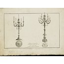 Cahier de Girandoles, Candelâbres et Lustres avec leurs plans; Oeuvres Diverses de Lalonde (Print)
