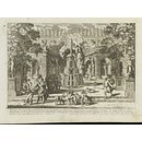Fontaines et Jardins avec Sujets d'histoire tirés de la fable, inventés et gravés par J. le Pautre, en six planches (Print)