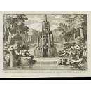 Fontaines & Jardins avec sujets d'Histoire, tires de la Fable, Inventés & gravés par J. le Pautre.  En Six Planches (Print)
