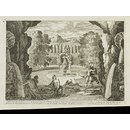 Fontaines & Jardins avec sujets d'Histoire, tires de la Fable, Inventés & gravés par J. le Pautre.  En Six Planches (Print)