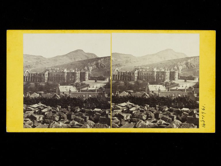 Stereograph of Holyrood Palace