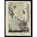 Falbalas et Fanfreluches.  Almanach des  modes...; L'Aveu difficile (Fashion plate)