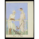 Falbalas et Fanfreluches.  Almanach des  modes...; Au Polo (Fashion plate)