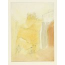 Church on a rocky eminence, with a view of Segovia (Drawing)
