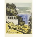 Landscape study with white arcading and the sea (Drawing)