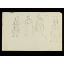 A woman in an overcoat and hat (Drawing) A woman in an overcoat and hat (Drawing)
