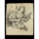 Study for the picture 'Fair, quiet and sweet rest' (Drawing)