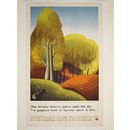 'How bravely Autumn paints upon the sky...' (Poster)