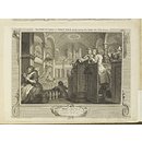 The Effects of Idleness and Industry, exemplified in the conduct of two fellow-'prentices; The Industrious 'Prentice performing the Duty of a Christian (Print)