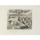 Raccolta di Cinqantadue Quadretti Dipinti a Fresco da Raffaelle Sanzio d'Urbino nelle Volte della Galleria del Vaticano. Roma, 1820; The walls of Jericho falling down at the sound of the trumpets (Print)