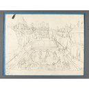 Ladies dancing in a palace (Drawing)