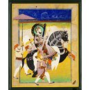 Maharao Ram Singh II of Kota on horseback (Painting)