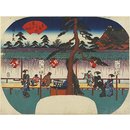 The Kameido Tenjin Shrine; Famous Places in the Eastern Capital (Woodblock print)