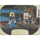 The Legend of the Stone Pillar of Ubagaike Pond at Asakusa; A Compendium of Historical Sites in Edo (Woodblock print)