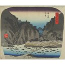 View of Tonosawa; A Tour of the Seven Hot Springs of Hakone (Woodblock print)