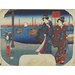 Woodblock print - The Shichiri Ferry Crossing at Atsuta in Owari Province Woodblock print - The Shichiri Ferry Crossing at Atsuta in Owari Province