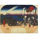 Evening View with a Rainbow at Takanawa; Famous Places in the Eastern Capital (Woodblock print)