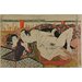 Woodblock print - Man Kissing Woman's Nipple Woodblock print - Man Kissing Woman's Nipple