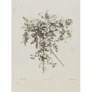 Design for a flower arrangement - Collections De Cul de Lampes et Fleurons