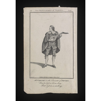 Print - Two Gentleman of Verona/Mr. Vernon in the Character of Thurio Print - Two Gentleman of Verona/Mr. Vernon in the Character of Thurio
