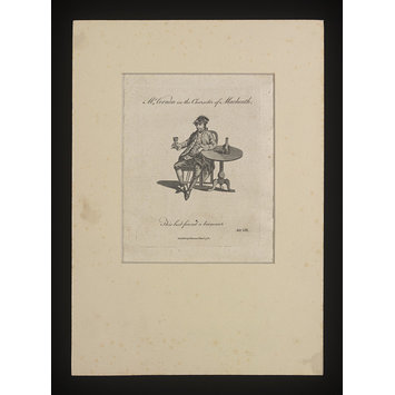 Print - Mr. Vernon in the Character of Mackheath. Print - Mr. Vernon in the Character of Mackheath.