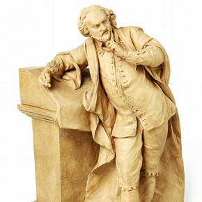 William Shakespeare, Louis François Roubiliac, about 1758. Museum no. 32-1867