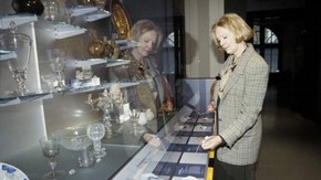 Visitor in the British Galleries