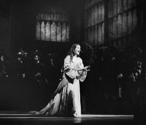 Joan Sutherland as Lucia in Donizetti's opera Lucia di Lammermoor, Royal Opera House, London, 1959