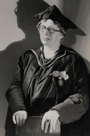 Lilian Baylis, black and white photograph, around 1930