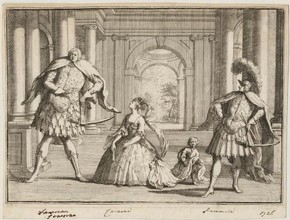 The Castrati, engraved print, 1726