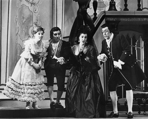 Scene from Covent Garden's production of Mozart’s The Marriage of Figaro, 1963. Museum no. TM/424