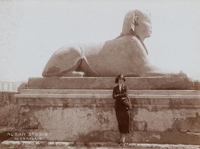 Anna Pavlova in Egypt, sepia-tone photograph, 1923