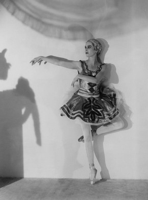 Ninette de Valois in Coppelia, black and white photograph, 1935