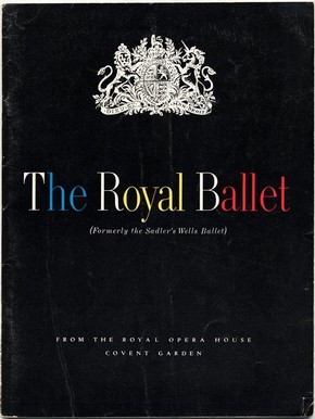 Printed programme, The Royal Ballet, London, England, about 1957.