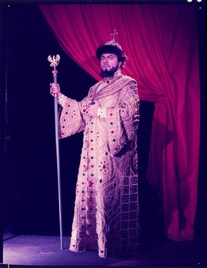 Boris Christoff as Boris Godunov in Mussorgsky’s opera Boris Godunov, Sadler's Wells Theatre, London, 1958