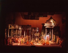 Scene from Berlioz's opera The Trojans, Royal Opera House, Covent Garden, London, 1969