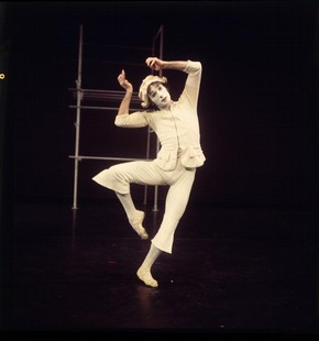 Christopher Bruce in Pierrot Lunaire, Ballet Rambert, photograph by Anthony Crickmay, about 1960