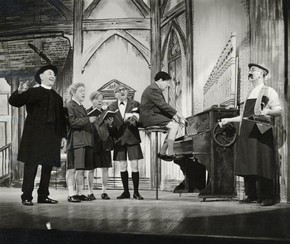 The Crazy Gang in Clown Jewels, photographed by Houston Rogers, Victoria Palace Theatre, London, 1959