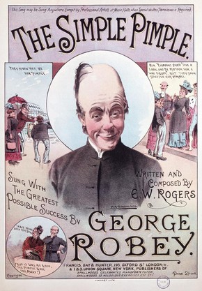 Music sheet cover for 'The Simple Pimple', colour lithographic print, published by Francis, Day and Hunter, late 19th century