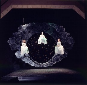 Scene from Peter Hall's Glyndebourne production of Francesco Cavalli’s La Calisto, 1970